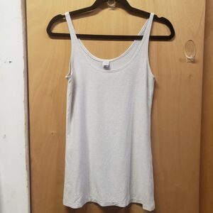 Only Hearts Women's Metallic Jersey Skinny Tank lt grey SZ M UUU